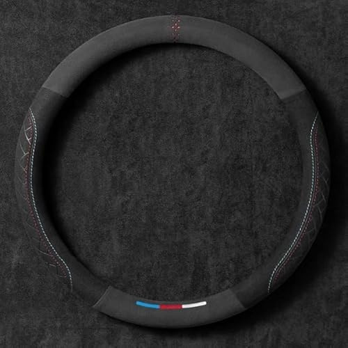 Lenkradbezug für Skoda Fabia II 5J, Lenkradabdeckung Auto Leder Lenkradbezug Rutschfest Steering Wheel Zubehör,A