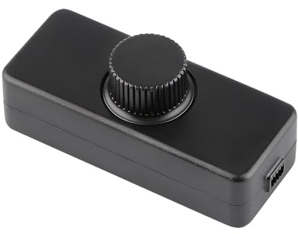 Cord Dimmers, Inline Dimmer Switch for LED Lights, 220V-240V Dimmable Switch with Rotary Control, Suitable for Table Lamps, Pendant Lights, Incandescent and Halogen Bulbs – Black, Style 2
