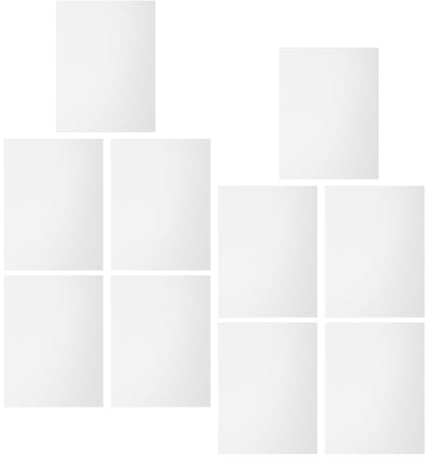 LIFKICH 10 Unidades Pegatinas de Reparación Cubre Agujeros y Marcas de Pegamento para Paneles de Pared de Vinilo Blanco en Cercas y Paredes para Uso Exterior en Casas