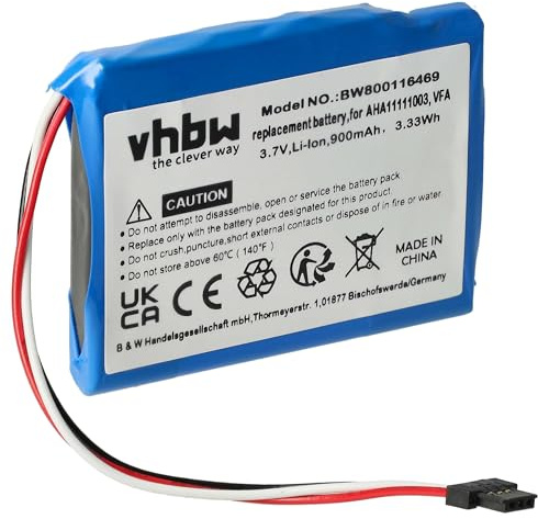 vhbw Akku kompatibel mit Tomtom Start 60 EU | 52, 60, 60 M GPS Navigation Navi (900 mAh, 3,7 V, Li-Ion)