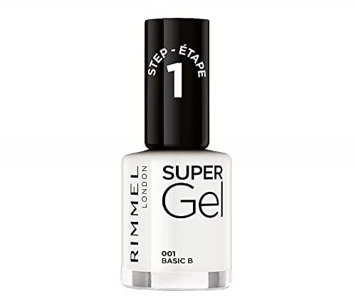 Rimmel - Vernis à Ongles Super Gel - Couleur et Brillance - Longue Tenue - 001 Basic B - 12ml