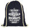Shirtstreet Fanartikel Fan Kult Film natur Turnbeutel Rucksack Gymsac Außerhalb von Hogwarts, Größe: onesize,dunkelblau natur