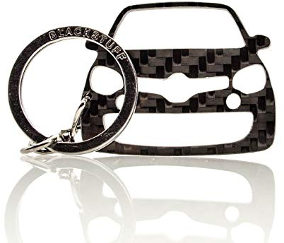 BlackStuff Carbon Karbonfaser Schlüsselanhänger Kompatibel mit Twingo III GT RS 2014-2019 BS-831
