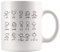 Panvola 'Algebra Dance ' Tasse à café drôle de mathématiques tasse humoristique 11 oz tasse à café en céramique chiffres de danse équation de mathématiques étudiants idées cadeaux tasses blanches