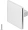 Decoranddecor Calla Square Cabinet Knob Door Pull Handle Kitchen Cupboard Furniture Drawer (1 Pack, Polished Chrome)