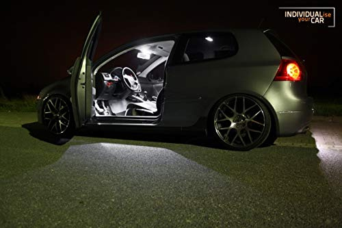 INDIVIDUALise your CAR Innenraumbeleuchtung SET für Golf 5 5-Türer - Pure-White Reinweiß