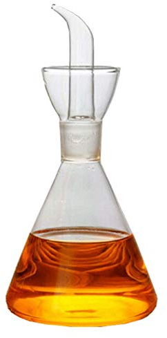 HEMOTON Oliera in salvagoccia Conica-Dosatore Olio e Aceto(250ml)