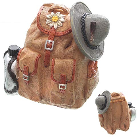 Topshop24you Topshop24you Wunderschöner Spardosen-Rucksack, Wanderkasse mit Gummistopfen