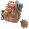 Topshop24you Topshop24you Wunderschöner Spardosen-Rucksack, Wanderkasse mit Gummistopfen