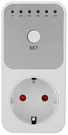 Presa Temporizzata 1-10 Orario Spina Timer Luce Conto Alla Rovescia 230V 16A Digitale Timer Presa Interruttore Timer Conto Alla Rovescia Plug-in Controller Spina UE 230V
