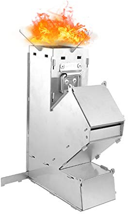 Ljourney Raketenofen Rakete | Rocket Stove Stecksystem Aus Massivem 1.2-mm-dickem Stahl Für Dutch Oven, Grillpfannen Und Vieles Mehr