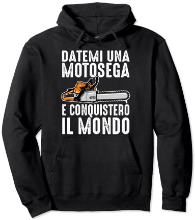Abbigliamento Falegname Divertente Motosega Asce Boscaiolo Felpa con Cappuccio