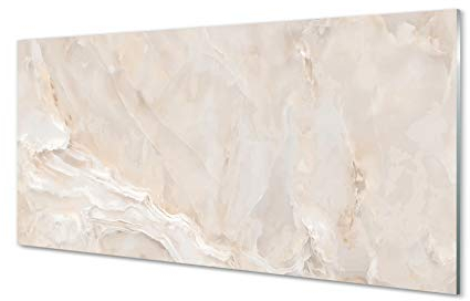 Tulup Glasbilder 125x50cm - Wanddeko Backstein Kunst Marmor Gehärtetem Glas Wandbilder Wohnzimmer - Marmorsteinmauer