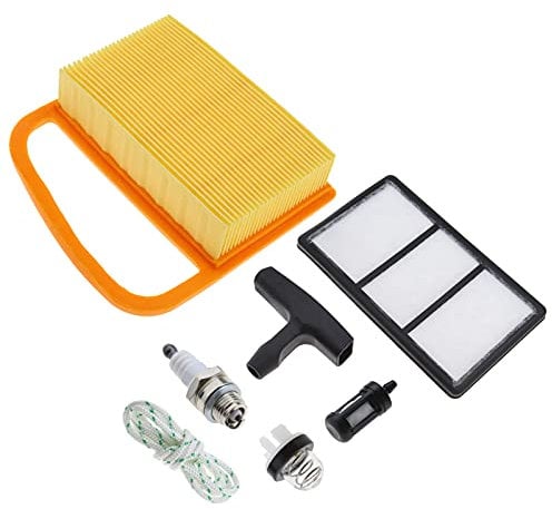 Create idea Set of 7pcs Carburetor Service Kit Spark Plug Fuel Filter Bulb Primer Trimmer Accessories Parts for Stihl TS410 TS420 Air Filter 4238 140 4402