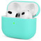 Mocarheri Custodia in Silicone Compatibile con AirPods 3, Ultra Sottile in Premium Silicone per Airpods 3 Custodia Cover Custodia protettiva in silicone antiurto, LED Frontale Visibile, Menta verde