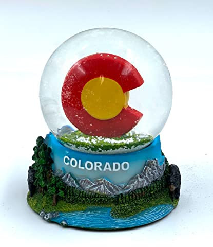 Colorado 3D-Schneekugel, Wasserkugel, Souvenir, Ornament für Zuhause, Auto, Geschenk für Frauen, Kinder, Mädchen, Mutter Enkelin, 9,5 cm