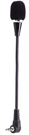 Samnuerly Flexibles 3,5-mm-Klinkenmikrofon für PC, Laptop, Desktop, schwarz, perfekt für Internet-Chats