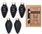 inge-glas Christbaumschmuck Zapfen Glas 4.5cm x 12 Stück in Kartonbox Weihnachtskugeln Ebony Black