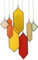 Sensory4U Buntglas-Sonnenfänger – Element Erdtöne Fenster hängende Wandkunst – modernes Design Haus oder Garten Dekor – einzigartiger Glas-Sonnenfänger für Fenster, Veranda oder Terrasse