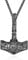 Thors Hammer Viking Necklace for Men Sterling Silver Black Norse Thors Hammer Pendant Viking Jewelry for Men Boys Father