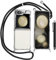 Handykette für Samsung Galaxy Z Flip 5 Hülle,[Mit Anti-Fall-Metallscharnier] Necklace Handyhülle mit Abnehmbar Kordel zum Umhängen Transparent Silikon Schutzhülle mit Band in Schwarz