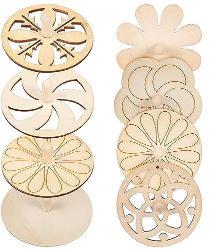 Toddmomy Spielzeug 8 Stück Holzkreisel Zum Selbermachen Holzkreisel Zum Bemalen Von Naturholzkreiseln Für Kinderpartygeschenke Mini-Spielzeug