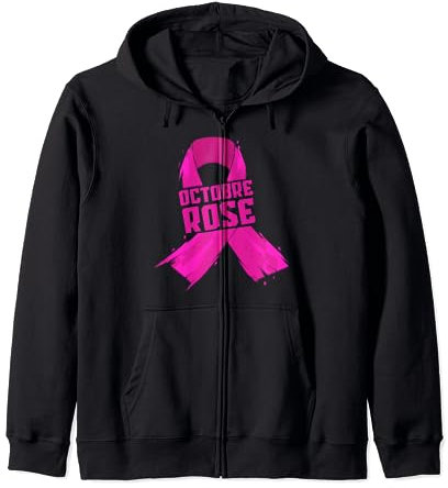 Octobre Rose Cancer Du Sein Cadeau Octobre Rose Sweat à Capuche