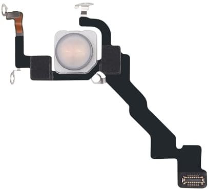 Risidamoy Flash Light Flex Cable Replacement for iPhone 13 Pro Repair Flashlight Part Fix Silent Switch with Pre-Installed Metal Bracket Holder 13Pro for A2636, A2638, A2639, A2640, A2483.