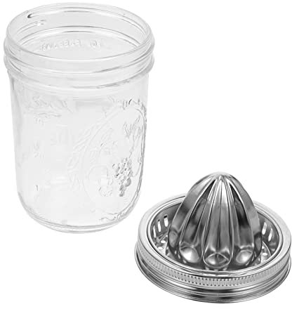 MILISTEN Exprimidor De Limón Exprimidor Manual De Citricos Tarros De Cristal Exprimidor Manual De Naranjas Exprimidor De Conservas Exprimidor Manual Con Vaso Fruta Familiar Mandarina Vidrio