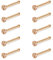 Decentraland 10 Stück Rose golden-Rose golden (I-förmiger Nasenring), Nasenstecker aus Chirurgenstahl/Titan für Frauen, Nasenloch-Piercing-Schmuck, 20 g