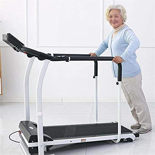 PMVRTHQV Walking Pad Treadmill for Senior, Foldable Exercise Treadmill with Stable and Safe Structural Design,LCD Display for Elderly, Long Handrail for Balance