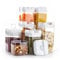 GRANZ Airtight Food Storage Containers Pack of 7 | Kitchen Organization Set for Cereal & Dry Foods | BPA Free Cereal Food Containers for Sugar, Flour, etc.