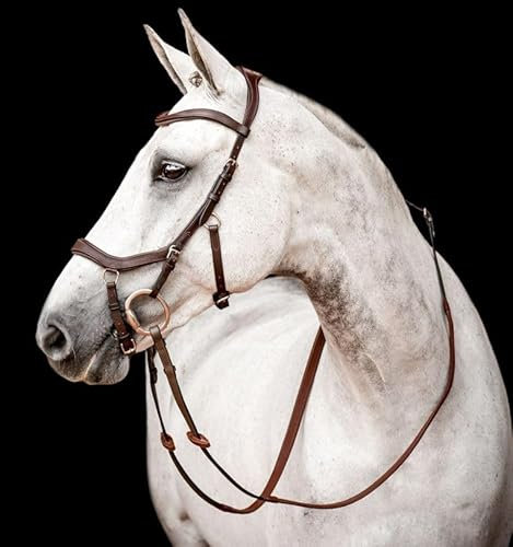 Bello-Equine - Druckentlastung Komfort Ergonomische Pferdezaumzeug Havanna Braun | Ergonomisch | Komfortabel | Haltbare Pferdezaumzeug | volle Größe