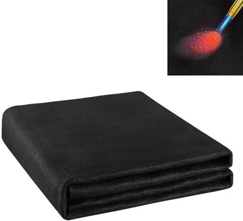 Carbonfilz Hitzebeständig Hitzeschutzmatte Feuerfeste Unterlage - Kanhiro 100x100 cm Feuerfeste Matte Hitzebeständig Materialien bis zu 982°C, Feuerschutzmatte für Grill, Schweißen, Feuerschale, Kamin