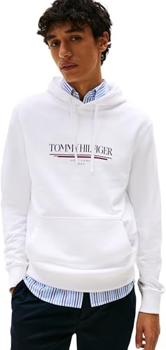 Tommy Hilfiger Herren Brand Love Hilfiger Hoodie Mw0mw40534 Kapuzenpullover (1er Pack)