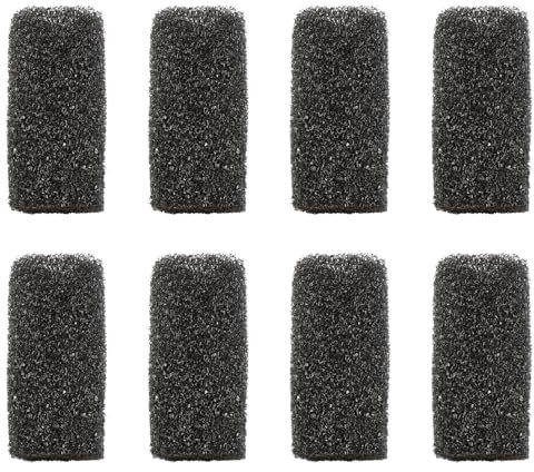 Tabanzhe Aquarium Filter Sponge-8PCS Fish Tank Pump Foam Cover Round Rolls Intake Filter Sponge for Aquarium Pre-Filter Replacement Preventing Small Animals