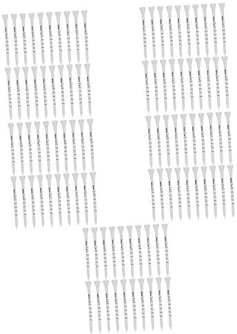 POPETPOP 5sets Golf Tees for Golf Balls Wooden Golf Tees Scale Golf Ball Tee Holder Golf Accessories for Beginners 100pcs*5