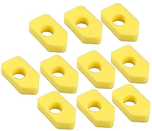 Sirxlevcy 10 StüCk Gelbe Luft Filter für Stratton 698369 Power AusrüStung Luft Filter Rasen MäHer Teile