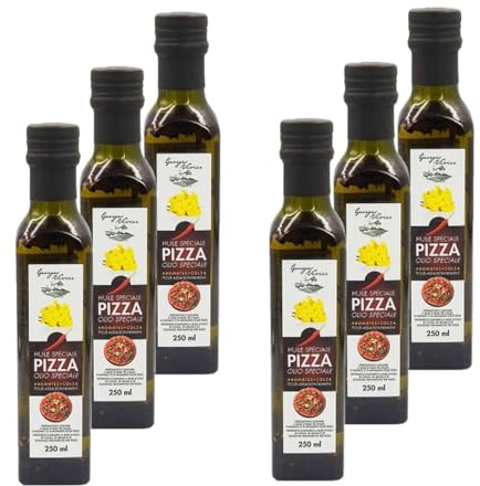Lot 6x Huile pimentée spéciale pizza - Bouteille 250ml
