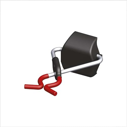 Alfer x-star®-Gerätehalter für coaxis®-Schiene H 60 x T 140 mm, schwarz-rot