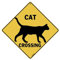 EpochSign Plaque en métal en Forme de Chat Silhouette Traversée 30,5 x 30,5 cm