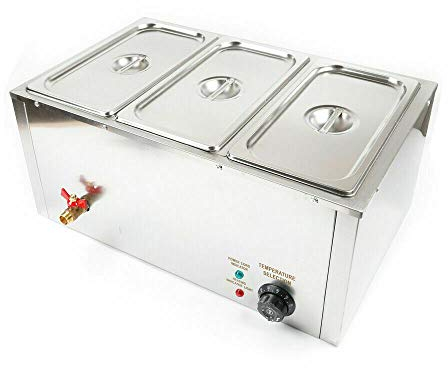Jintaihua 1/3 GN Gastro Acciaio Inox Bain Marie Caldo Bagno Acqua Calda