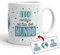 Kembilove Taza el Mejor Tío del Mundo – Taza con Mensaje Tío contigo al Fin del Mundo – Regalo Hermana Original – Regalos Originales para cuñados – Tazas Originales para Familiares
