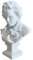 EXCEART 1stück Resin Beethoven Büste Skulptur Nordic Portrait Plaster Europäischer Stil Wohnkultur Realistische Kunst Dekoration Für Wohnzimmer Und Hotels