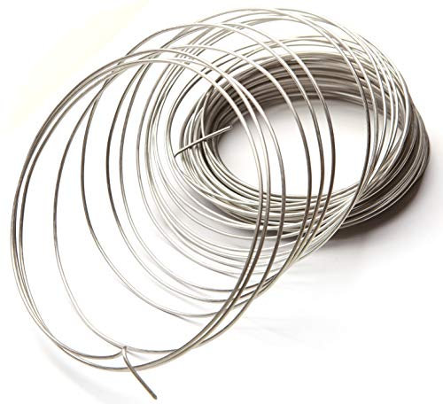 Steel Wire Rope 1.0mm x 80 metres (262ft) 18 Gauge Thick Galvanised Garden Roll Picture Strand Cable Railing Fence Heavy Duty Plants Decking & Fencing for Barbed Metal Craft Stock for General Use