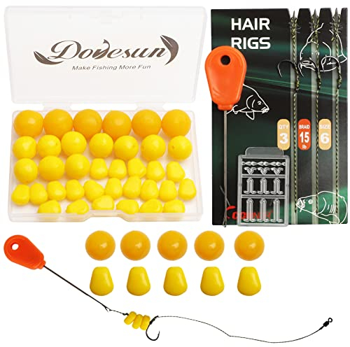 Dovesun 41PCS/151PCS Carp Fishing Hair Rigs Baits Carp Rigs Kit Fishing Equipment Accessories Size #6