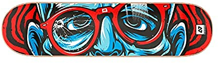 Centrano Unisex – Erwachsene Hydroponic Skateboard Deck, Round Red, 8.125