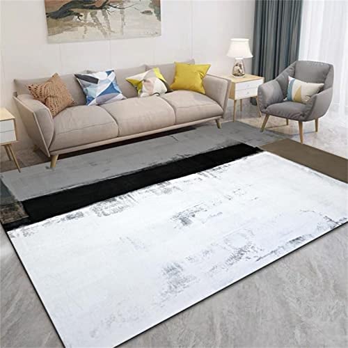 AU-OZNER auslegware teppichboden Cremefarbener Teppich, Atmungsaktiver Antibakterieller Anti-Ermüdungs-Balkonteppich modern Art,Nicht-gerade Weiss,140 X 200 cm
