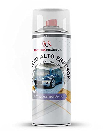 Spray Imprimación Aparejo Color Gris para Coche Mirobriga Acabado Mate 400ml.