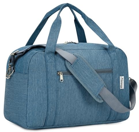 Narwey für Ryanair Handgepäck 40x20x25 Kleine Reisetasche Handgepäck Tasche für Flugzeug Weekender Sporttasche Damen Herren 20L (Navy blau)